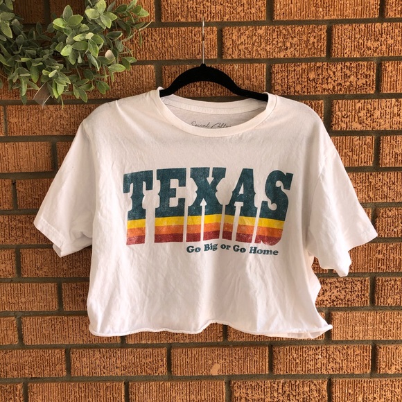 Social Culture Tops - SALE Social Culture Texas Graphic Crop Tee